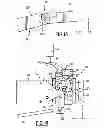 Fig. 16 - Separating element for a platform cabin comprising a push rod mechanism for moving a leaf