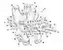 Fig. 01 - Implant for mutually supporting the spinous processes of adjacent vertebral bodies and a surgical system