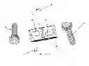 Fig. 07 - Bi-directional fixating/locking transvertebral body screw/intervertebral cage stand-alone constructs