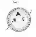 Fig. 04 - METHOD OF ILLUMINATING A MAGNETIC COMPASS OR OTHER TYPE OF INDICIA IN LOW LIGHT SITUATIONS USING PHOTOLUMINESCENT MATERIALS