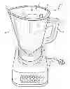 Fig. 01 - Blender with varying internally and externally shaped container
