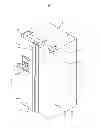 Fig. 02 - Refrigerator with a covering member on an outer case for guiding a water supply pipe