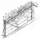 Fig. 01 - Cable drum construction of door lift mechanism for multiple horizontal panel garage door with disproportionally heavy top portion