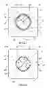 Fig. 11 - Cutting tool and cutting insert having clamping bore with spaced apart clamping portions therefor