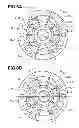 Fig. 07 - Vane pump including outer side plate defining high and low pressure notch grooves of differing lengths adjacent the high and low discharge ports for improved noise performance