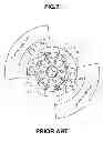 Fig. 08 - Vane pump including outer side plate defining high and low pressure notch grooves of differing lengths adjacent the high and low discharge ports for improved noise performance