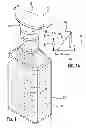 Fig. 02 - DISPENSER ADAPTED TO ENGAGE A BOTTLE AND ADAPTED FOR USE WITH THICK CONSUMABLE FLUID HAVING SOLID INGREDIENTS THEREIN