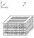 Fig. 01 - Horizontal interdigitated capacitor structure with vias