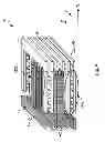 Fig. 10 - Horizontal interdigitated capacitor structure with vias