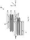 Fig. 14 - Horizontal interdigitated capacitor structure with vias