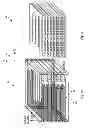 Fig. 19 - Horizontal interdigitated capacitor structure with vias