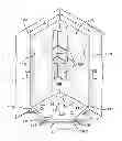 Fig. 01 - SHOWER BASE FOR A SPACE-LIMITED ROOM
