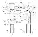 Fig. 01 - DEVICE FOR ARRANGING A SLEEVE-LIKE FOIL ENVELOPE AROUND AN OBJECT AS WELL AS A SPREADING ELEMENT FOR USE IN SUCH A DEVICE