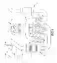 Fig. 02 - Engine assembly including multiple bore center pitch dimensions