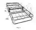 Fig. 04 - Sturdy, collapsible, folding mattress support having the appearance of a box spring