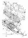 Fig. 01 - Muffler system with protector for small-sized vehicle