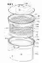 Fig. 02 - Oblong cooking container with strainer-basket