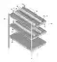 Fig. 01 - DISPLAY SHELF WITH ADJUSTABLE DIVIDER WALLS