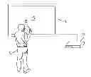 Fig. 01 - Position and rotation of a portable device relative to a television screen
