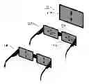 Fig. 01 - ACTIVE SHUTTER GLASSES, PASSIVE GLASSES, AND STEREOSCOPIC IMAGE PROJECTION SYSTEM