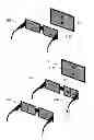 Fig. 03 - ACTIVE SHUTTER GLASSES, PASSIVE GLASSES, AND STEREOSCOPIC IMAGE PROJECTION SYSTEM