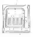 Fig. 01 - Flow field plate with relief ducts for fuel cell stack