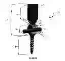 Fig. 45 - Pedicle screw having a removable rod coupling