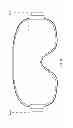 Fig. 15 - Goggle with easily interchangeable lens that is adaptable for heating to prevent fogging