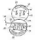 Fig. 01 - Clamp for adjustably joining the ends of a strap