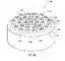 Fig. 05 - Polycrystalline diamond compact including a substrate having a raised interfacial surface bonded to a leached polycrystalline diamond table, and applications therefor