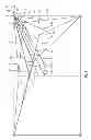 Fig. 02 - Position determining device and method for objects on a touch device having a stripped L-shaped reflecting mirror and a stripped retroreflector
