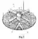 Fig. 02 - Lighting and heating assembly for ceiling fan