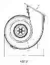Fig. 04 - Double inlet centrifugal blower with peripheral motor