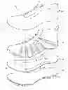Fig. 01 - Golf shoe with natural motion structures