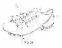Fig. 22 - Golf shoe with natural motion structures