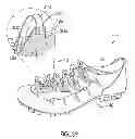 Fig. 35 - Golf shoe with natural motion structures