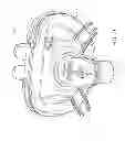 Fig. 23 - Full face respiratory mask with integrated nasal interface