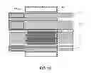Fig. 10 - Acoustic wave electromechanical device comprising a transduction region and an extended cavity