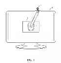 Fig. 02 - Video display screen with camera position optimized for video conferencing