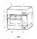 Fig. 02 - Printer cover opening/closing mechanism, and printer