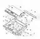 Fig. 01 - Printer with cover retractable around paper roll