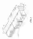 Fig. 02 - Electrical power connector having a housing with stepped stop portions, partition plates and hooks for engaging openings in the terminals