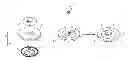 Fig. 01 - Fastening assembly for securing floor mat to carpet