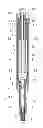 Fig. 01 - Auto-injector with needle shroud and needle protection cap