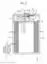 Fig. 03 - Rechargeable battery with cap plate having a protrusion and terminal plate having a longitudinal compression