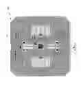 Fig. 08 - MEMS multi-axis gyroscope with central suspension and gimbal structure
