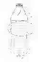 Fig. 01 - Plastic container having sidewall ribs with varying depth
