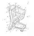Fig. 01 - Shopping cart with removable basket assembly