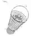 Fig. 01 - Tunable LED lamp for producing biologically-adjusted light