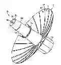 Fig. 01 - Deployable satellite reflector with a low passive intermodulation design